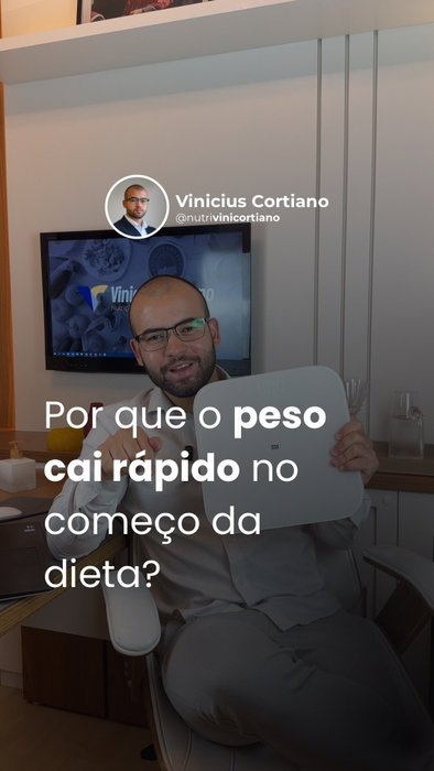 Post no Instagram: peso nas primeiras semanas de dieta